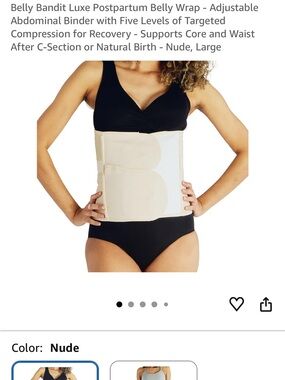 Belly Bandit Luxe Postpartum Belly Wrap - Nude
